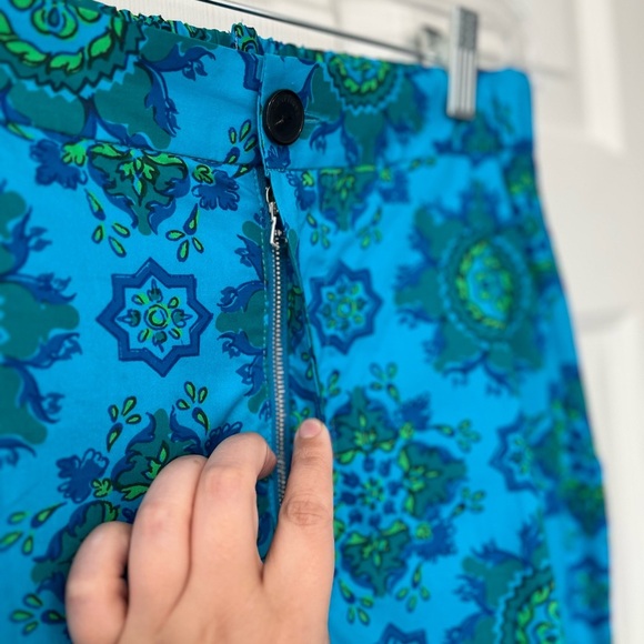 Rachel Comey Bright Blue Vintage-Style Cotton Trousers 0 - Picture 6 of 12